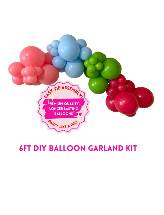 6ft "HAPPY" DIY Balloon Garland Kit