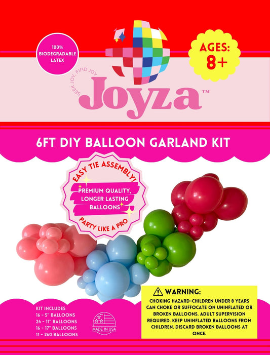 6ft "HAPPY" DIY Balloon Garland Kit