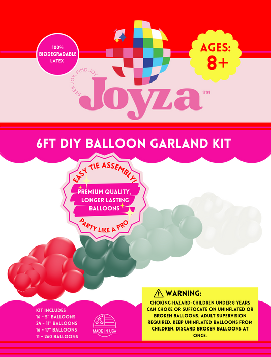 6ft "Merry" DIY Balloon Garland Kit