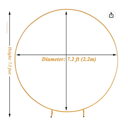 Gold Circle Arch-Prop Rental