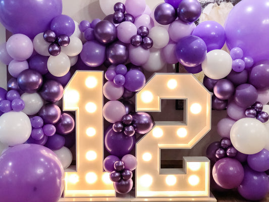 Yard or Indoor Marquee Letters with Balloons (DEPOSIT)
