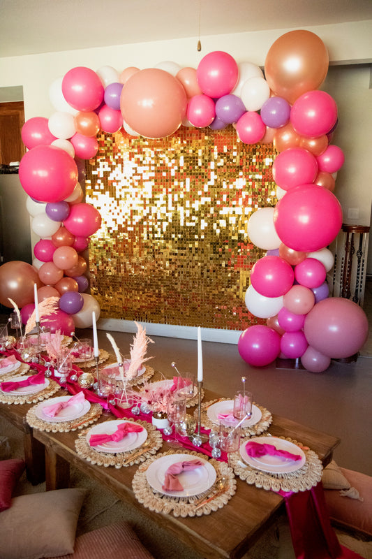 Gold Sequin Wall Backdrop Rental