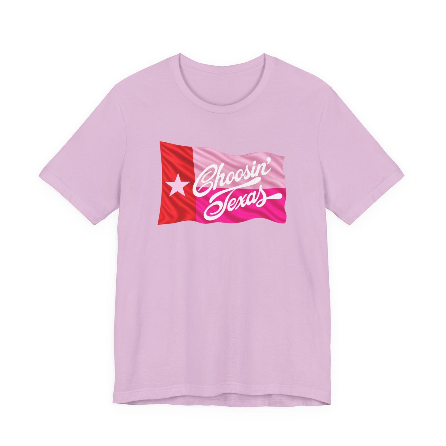 Texas Flag Tee — "Choosin' Texas" Retro Script Shirt