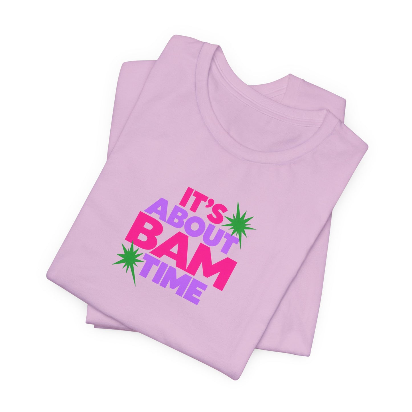 T-Shirt — "It's About Bam Time" Tropical Graphic Tee