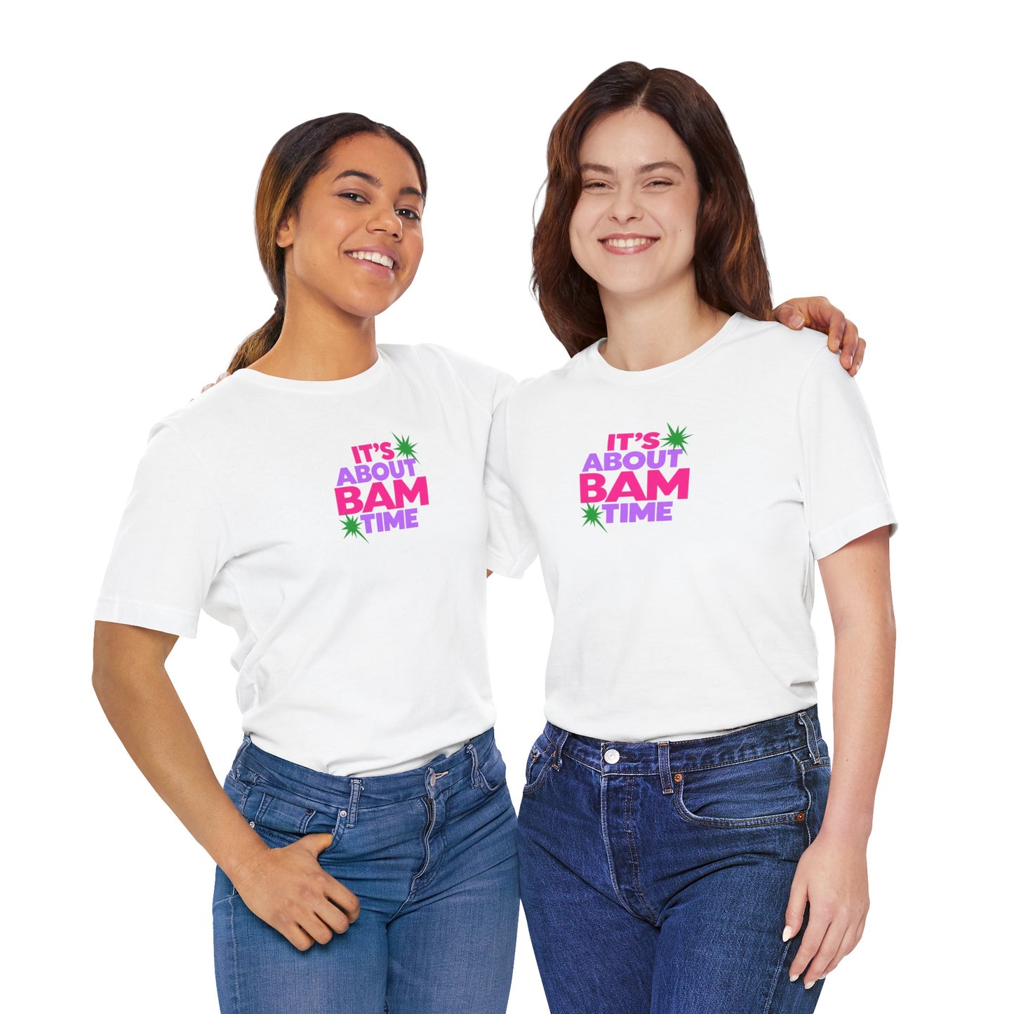 T-Shirt — "It's About Bam Time" Tropical Graphic Tee