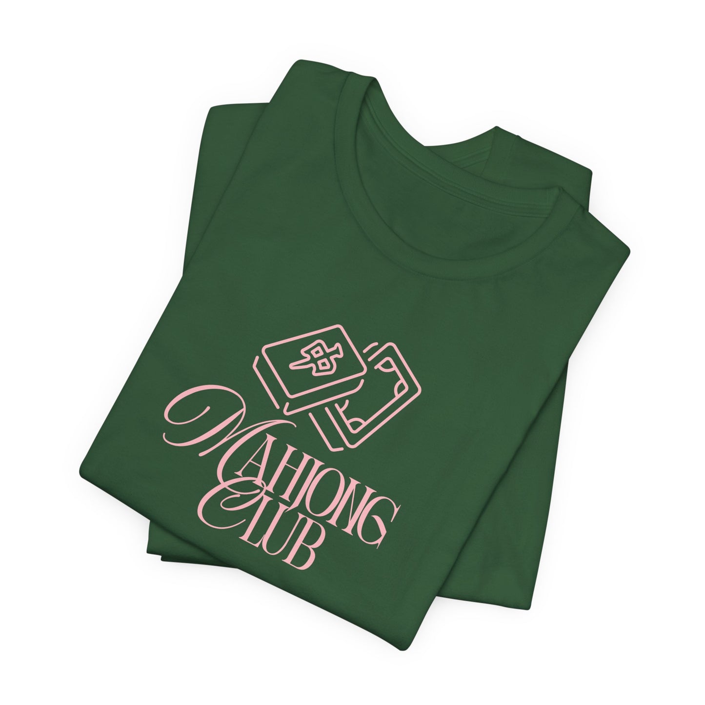 Mahjong Club Tee | Mahjong Tiles Script Design_Bella Canvas
