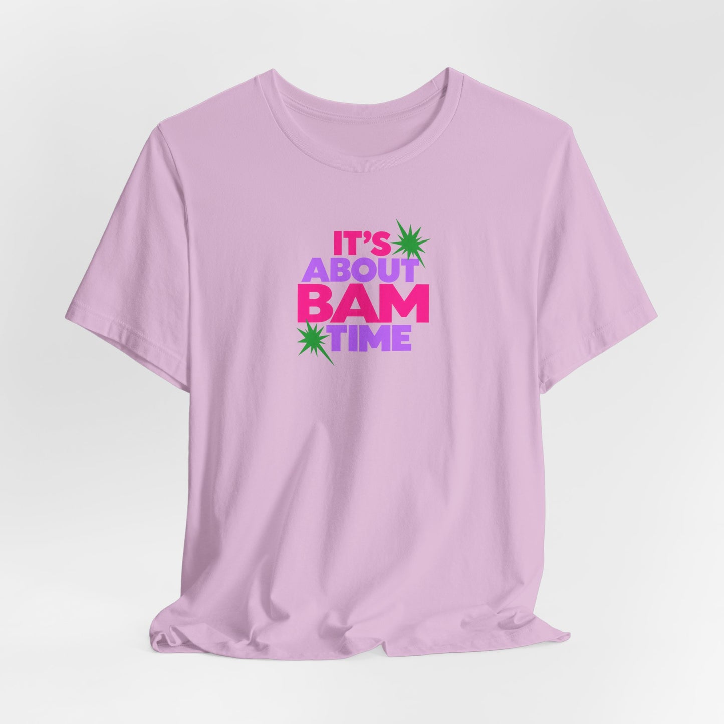 T-Shirt — "It's About Bam Time" Tropical Graphic Tee