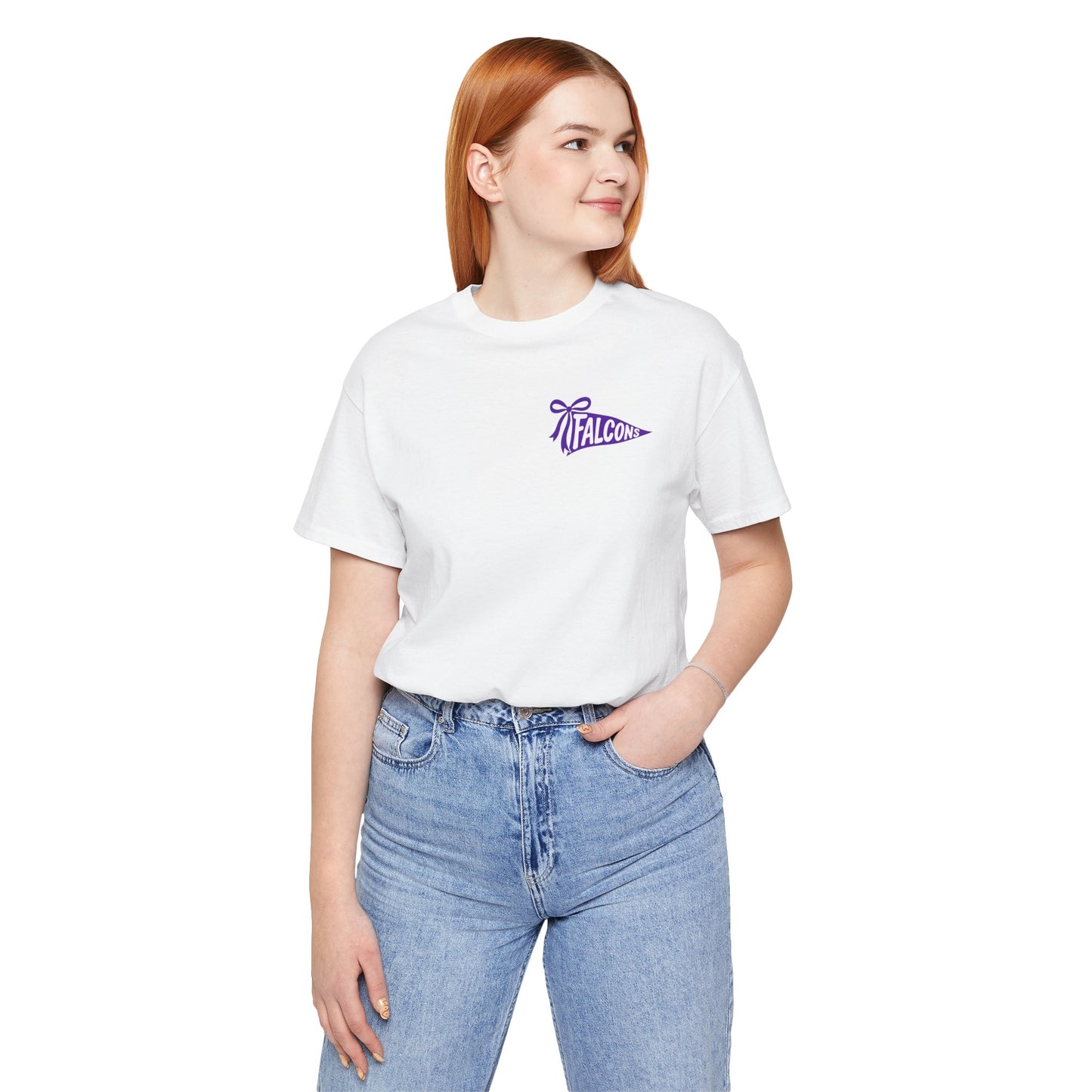 Timber Creek Falcons tee | School mascot pennant and falcon logo