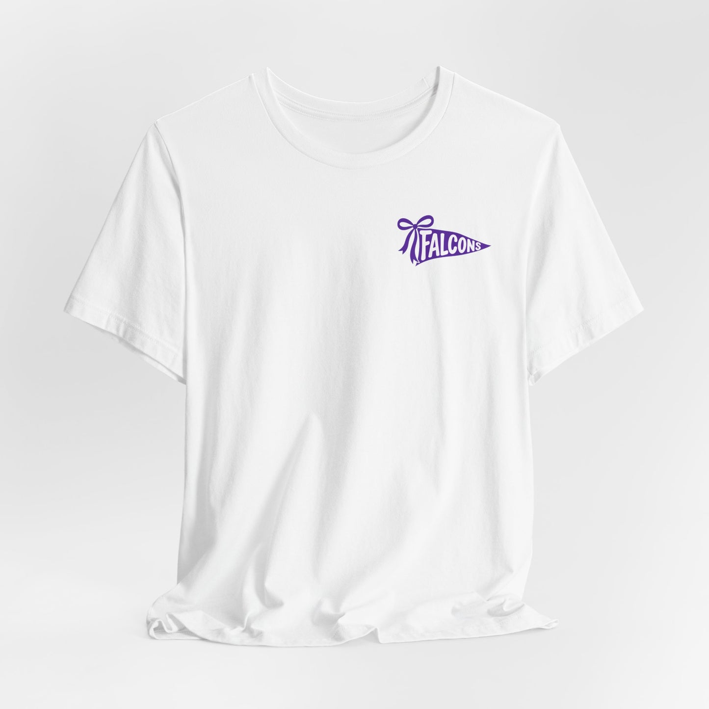 Timber Creek Falcons tee | School mascot pennant and falcon logo