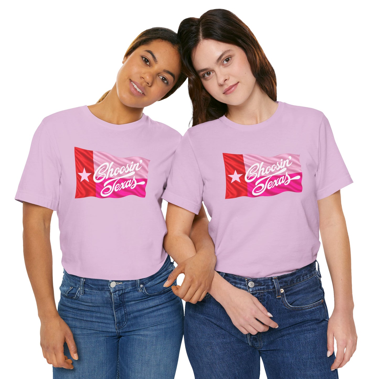 Texas Flag Tee — "Choosin' Texas" Retro Script Shirt
