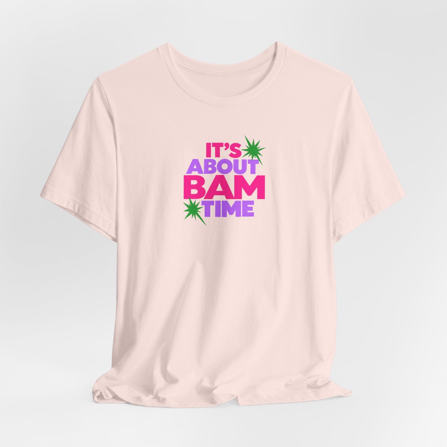 T-Shirt — "It's About Bam Time" Tropical Graphic Tee