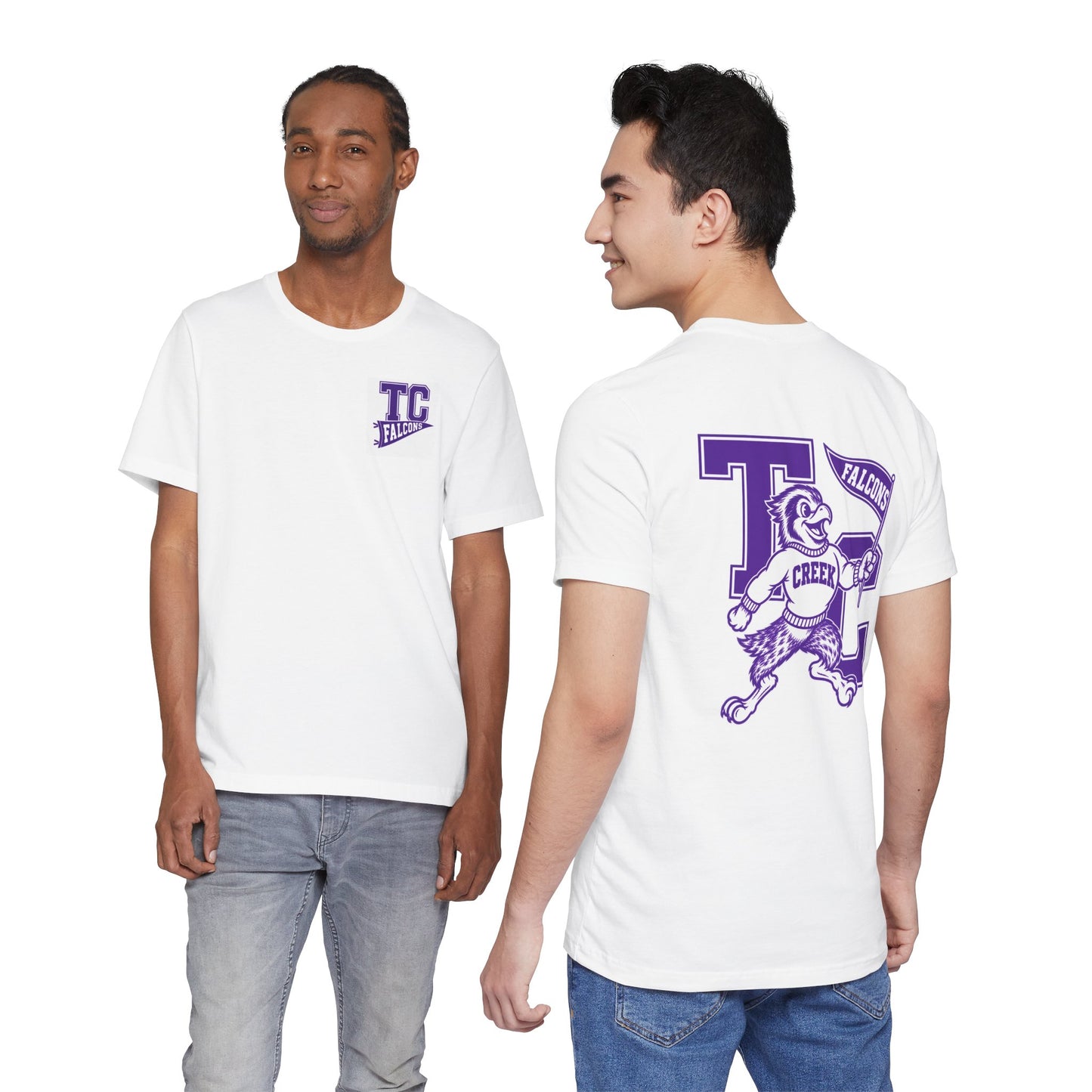TC Falcons Mascot Crest T-Shirt | Creek Falcons Tee