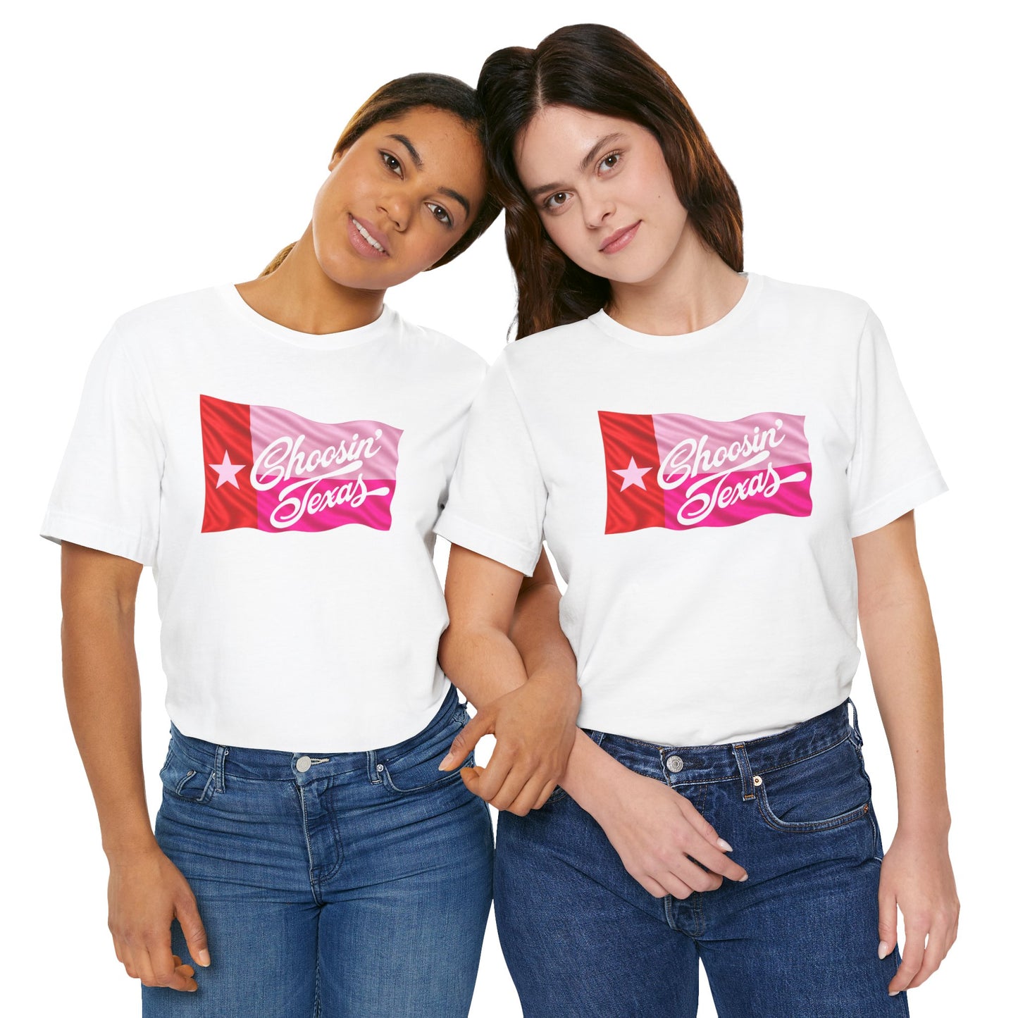 Texas Flag Tee — "Choosin' Texas" Retro Script Shirt