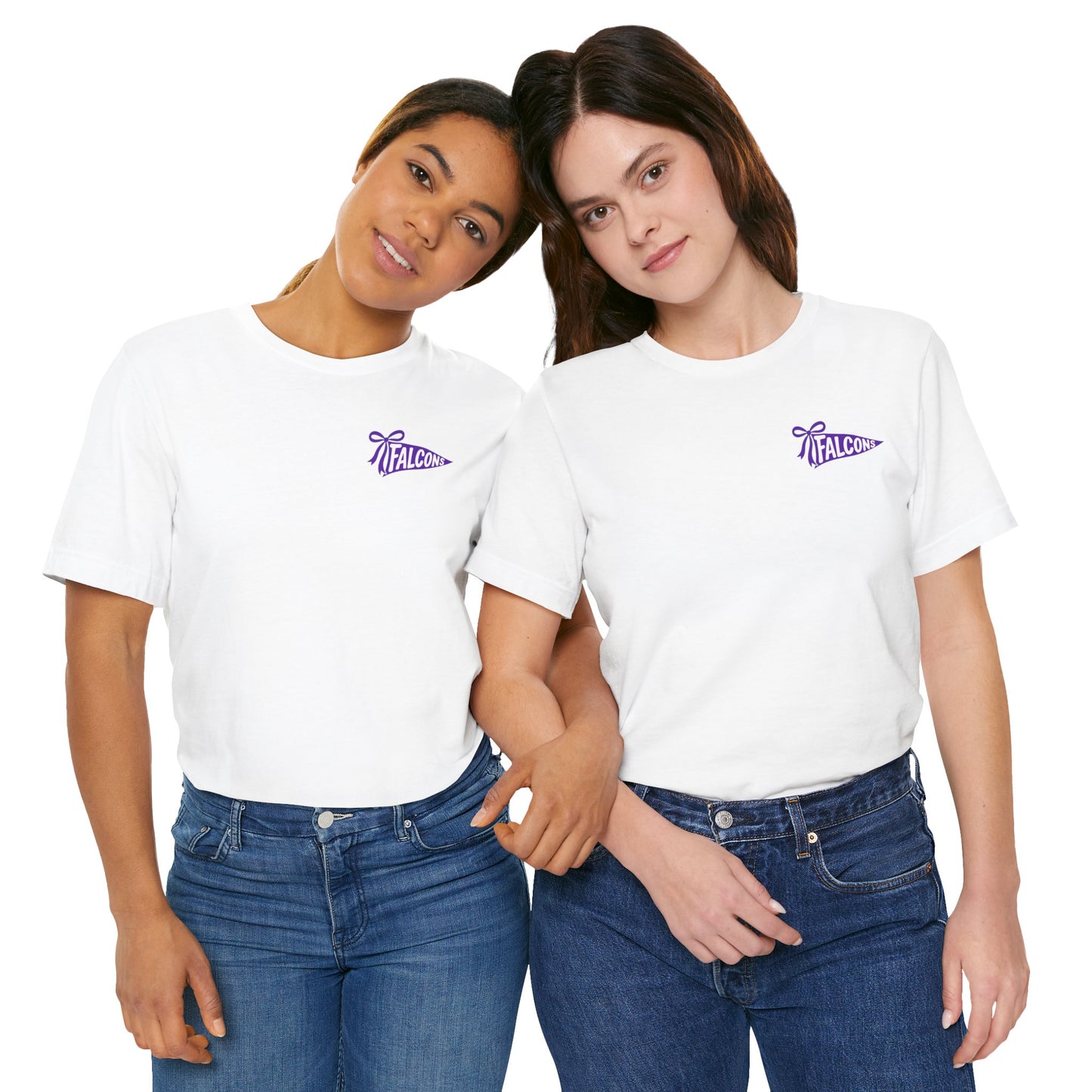 Timber Creek Falcons tee | School mascot pennant and falcon logo