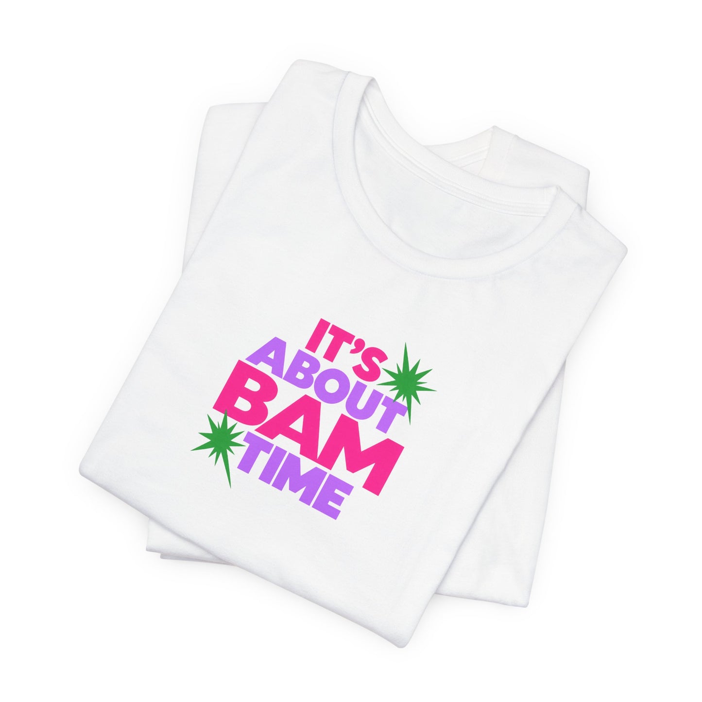 T-Shirt — "It's About Bam Time" Tropical Graphic Tee