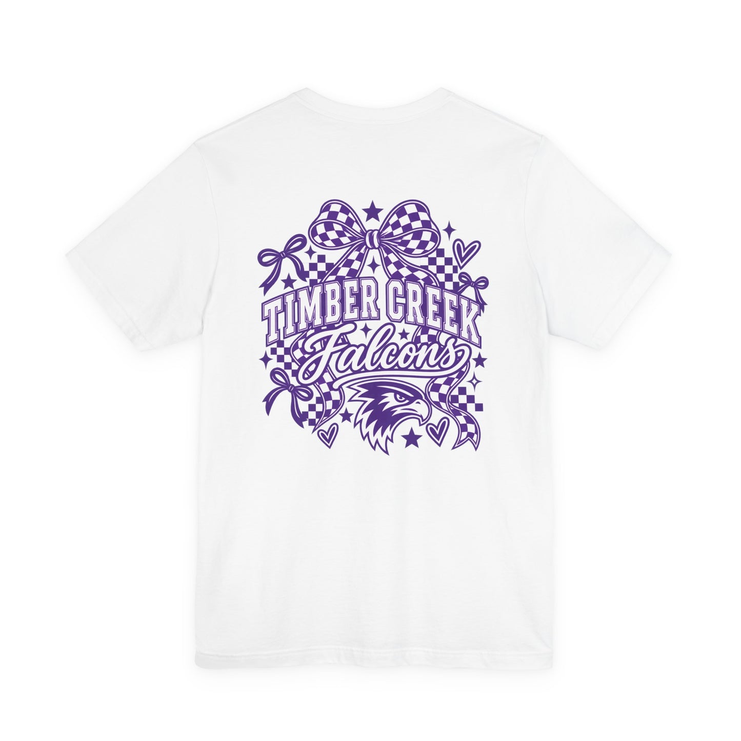 Timber Creek Falcons tee | School mascot pennant and falcon logo
