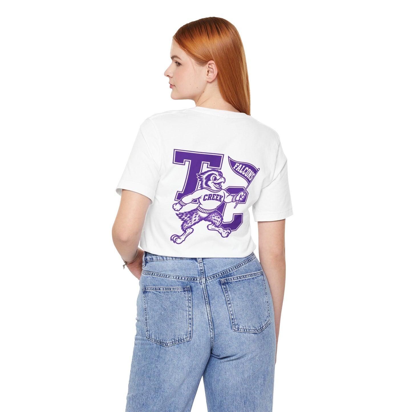 TC Falcons Mascot Crest T-Shirt | Creek Falcons Tee