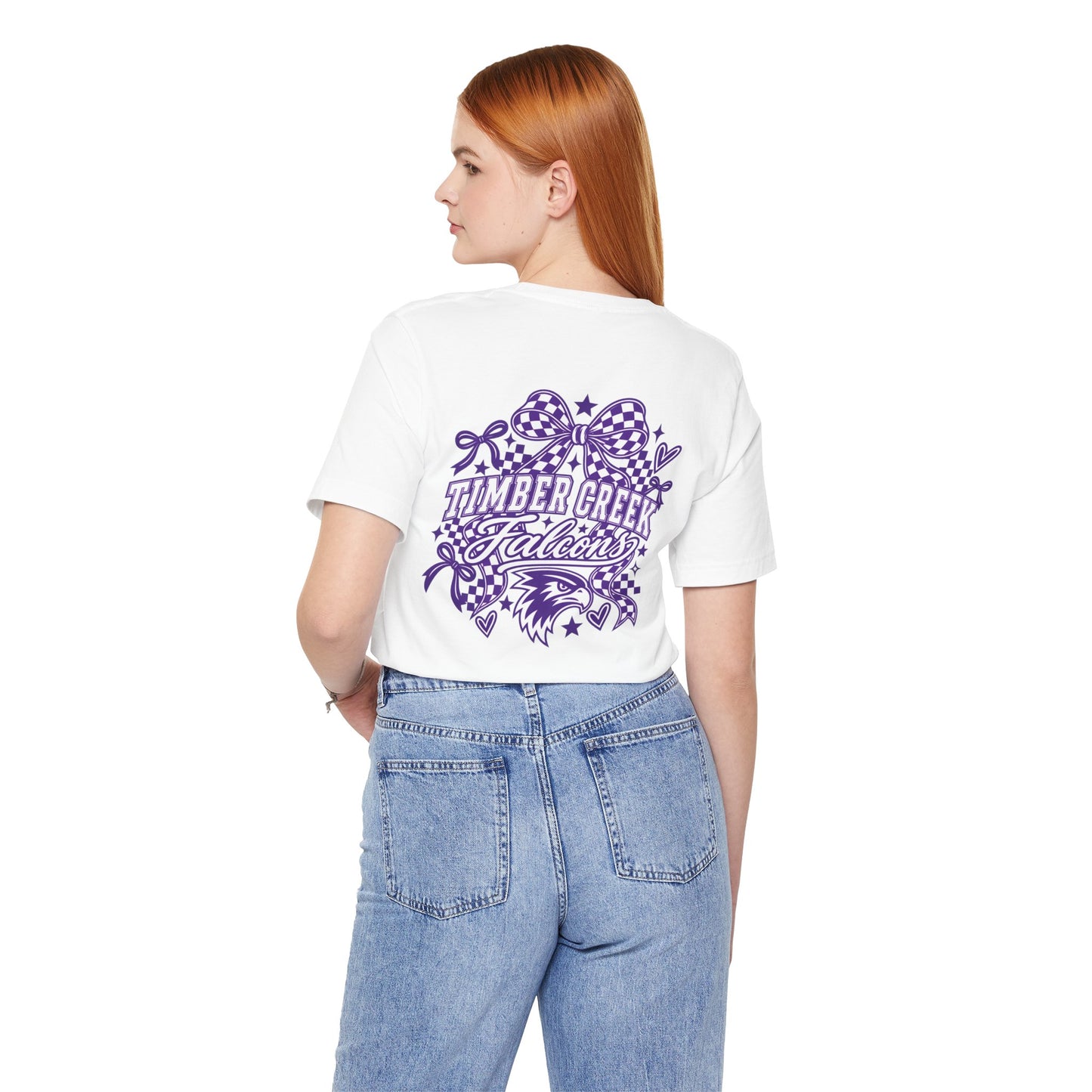 Timber Creek Falcons tee | School mascot pennant and falcon logo