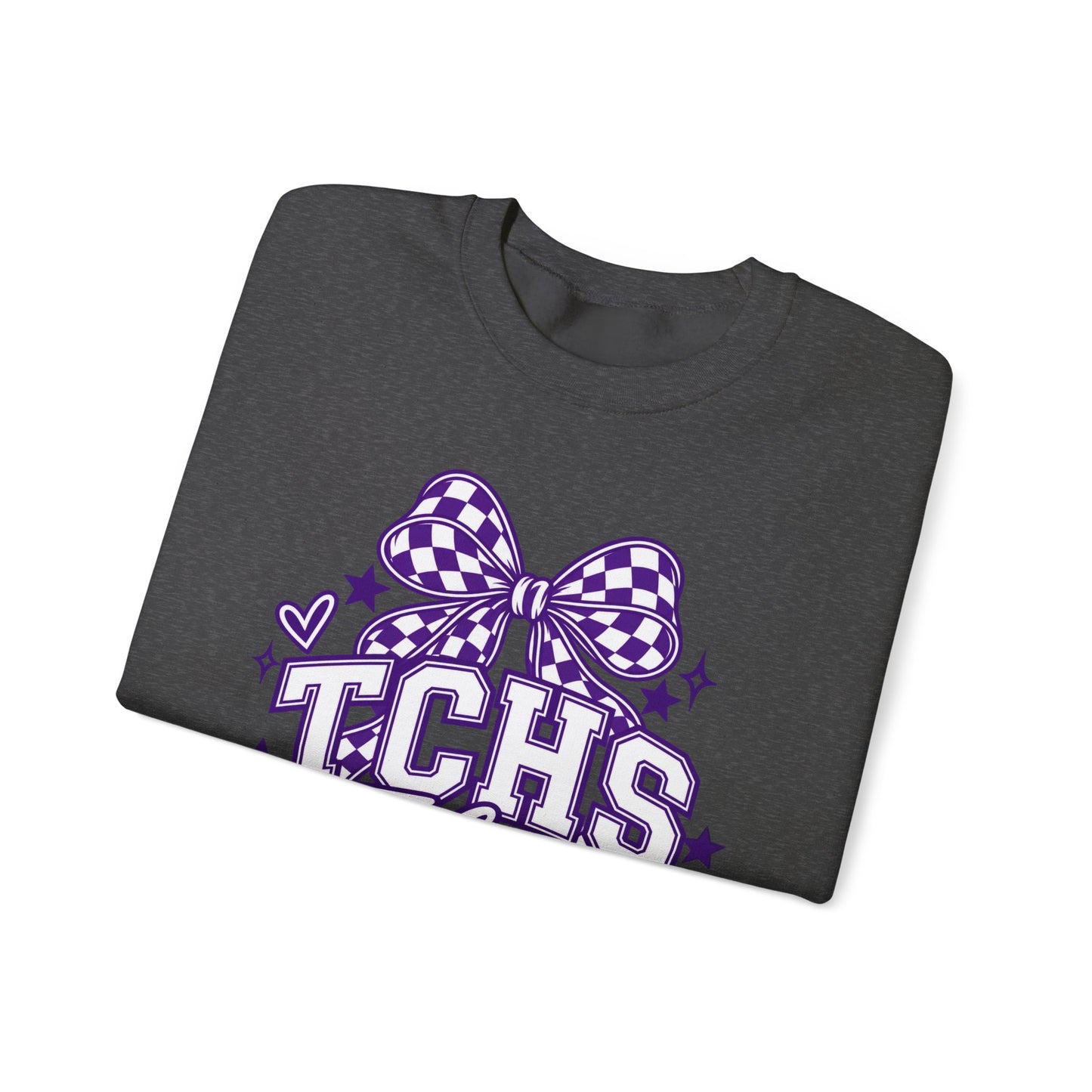 TCHS Falcons bow logo Sweatshirt | School Spirit, Purple Design