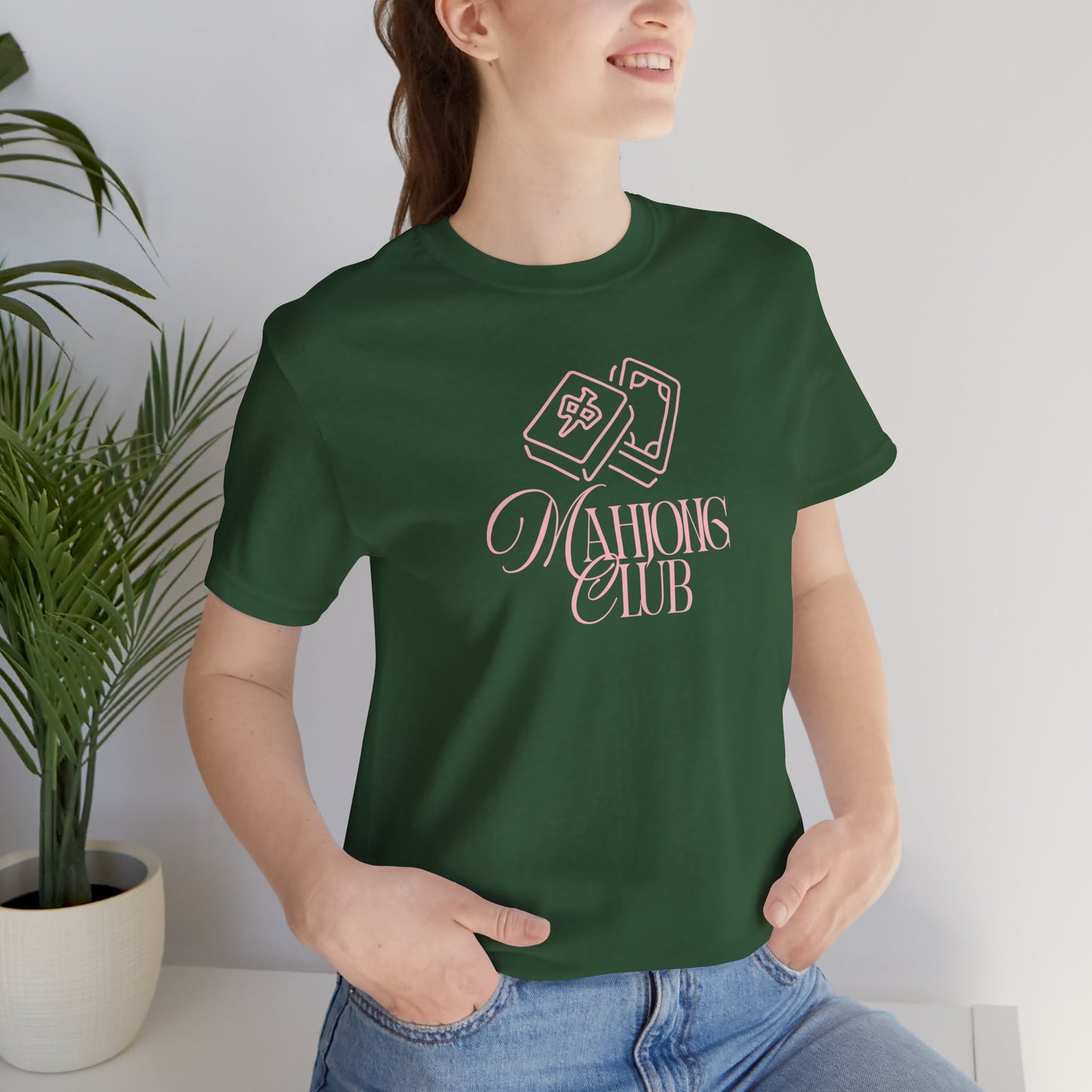 Mahjong Club Tee | Mahjong Tiles Script Design_Bella Canvas