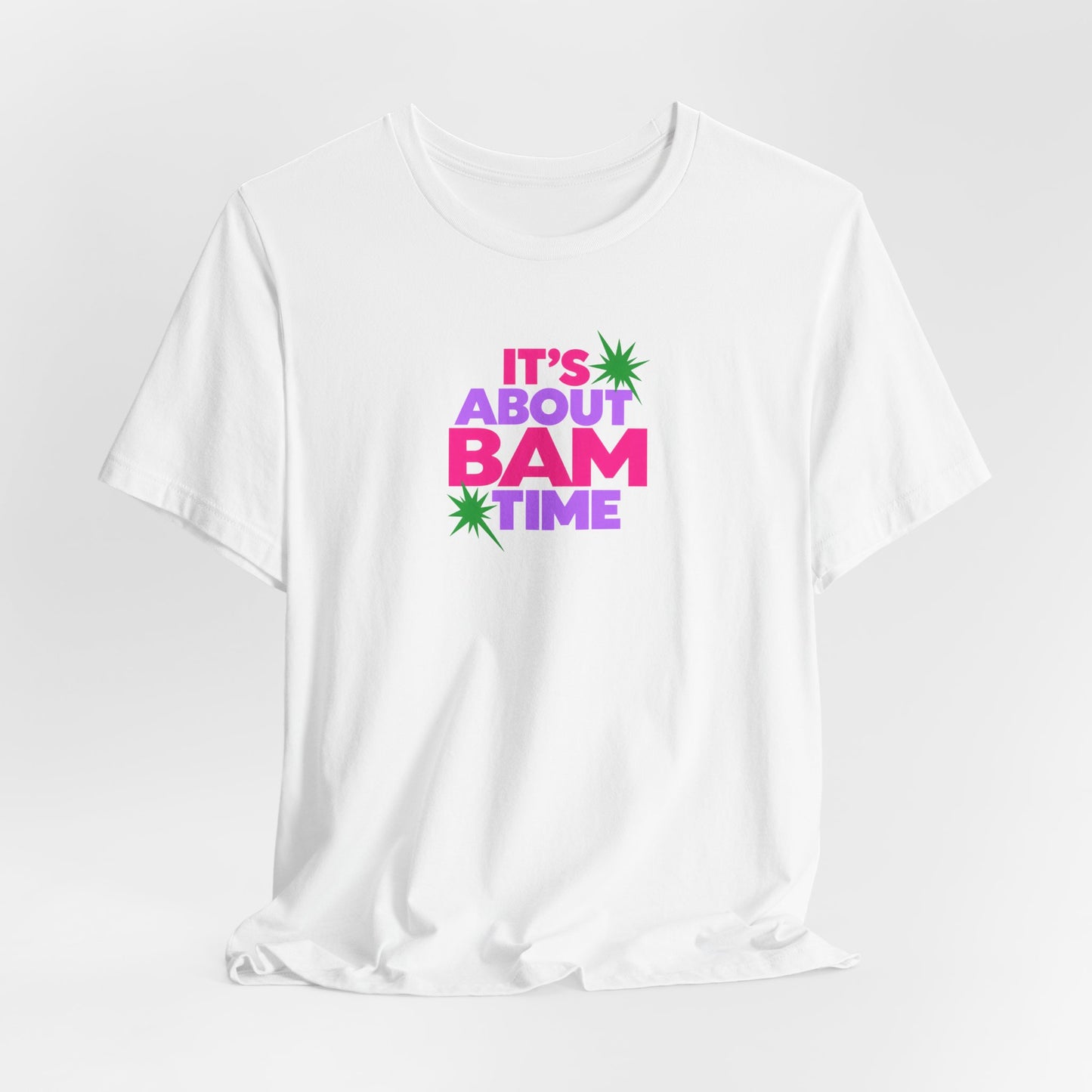 T-Shirt — "It's About Bam Time" Tropical Graphic Tee