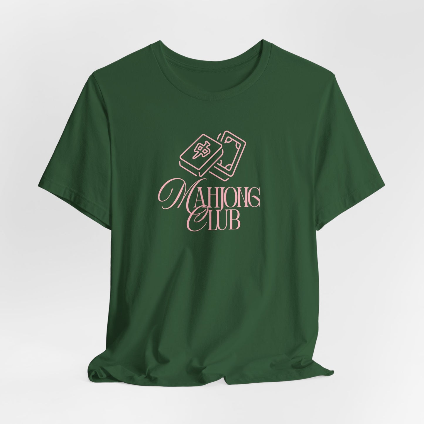 Mahjong Club Tee | Mahjong Tiles Script Design_Bella Canvas