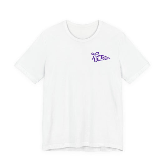 Timber Creek Falcons tee | School mascot pennant and falcon logo