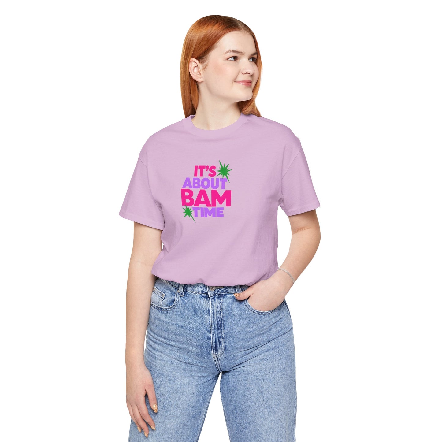 T-Shirt — "It's About Bam Time" Tropical Graphic Tee