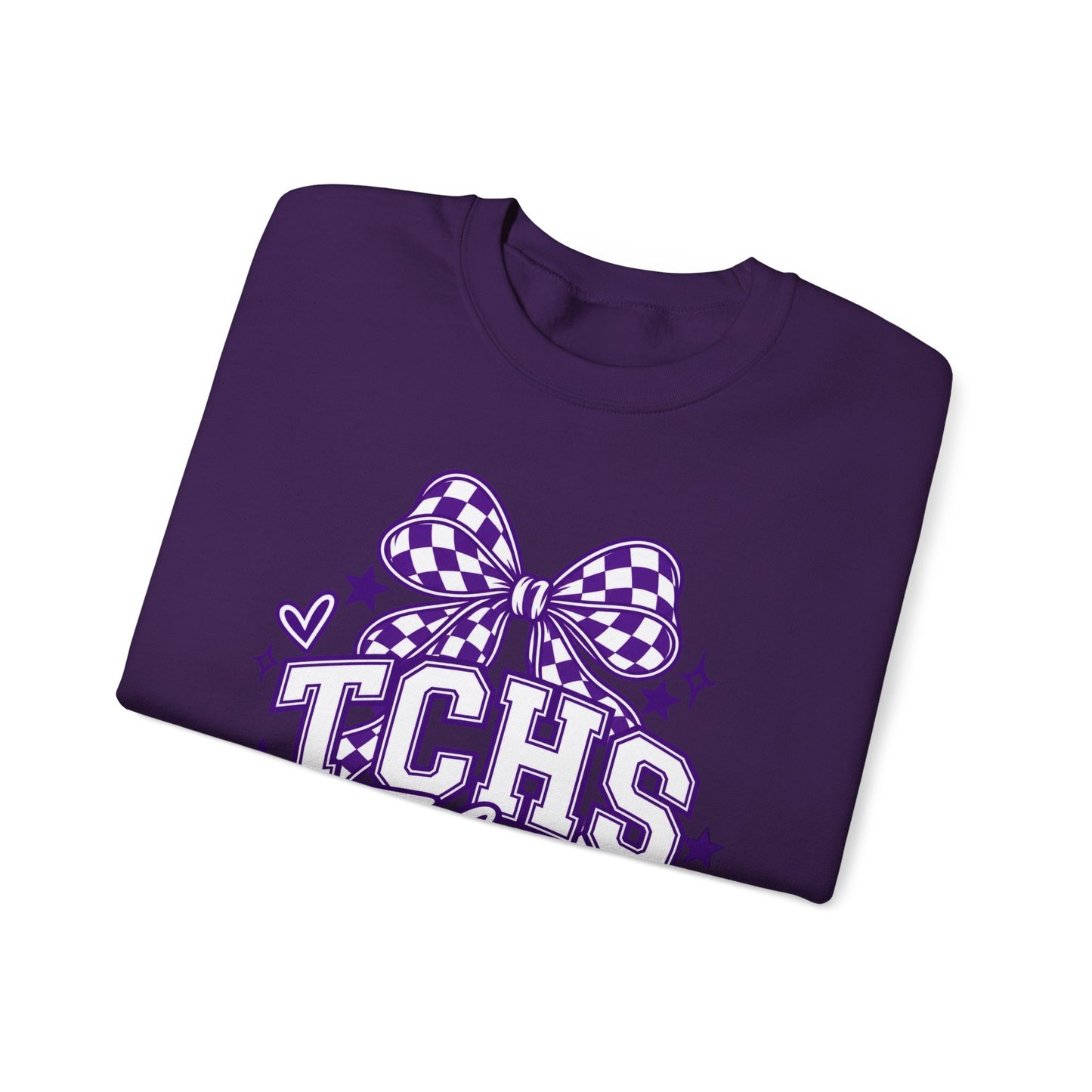 TCHS Falcons bow logo Sweatshirt | School Spirit, Purple Design