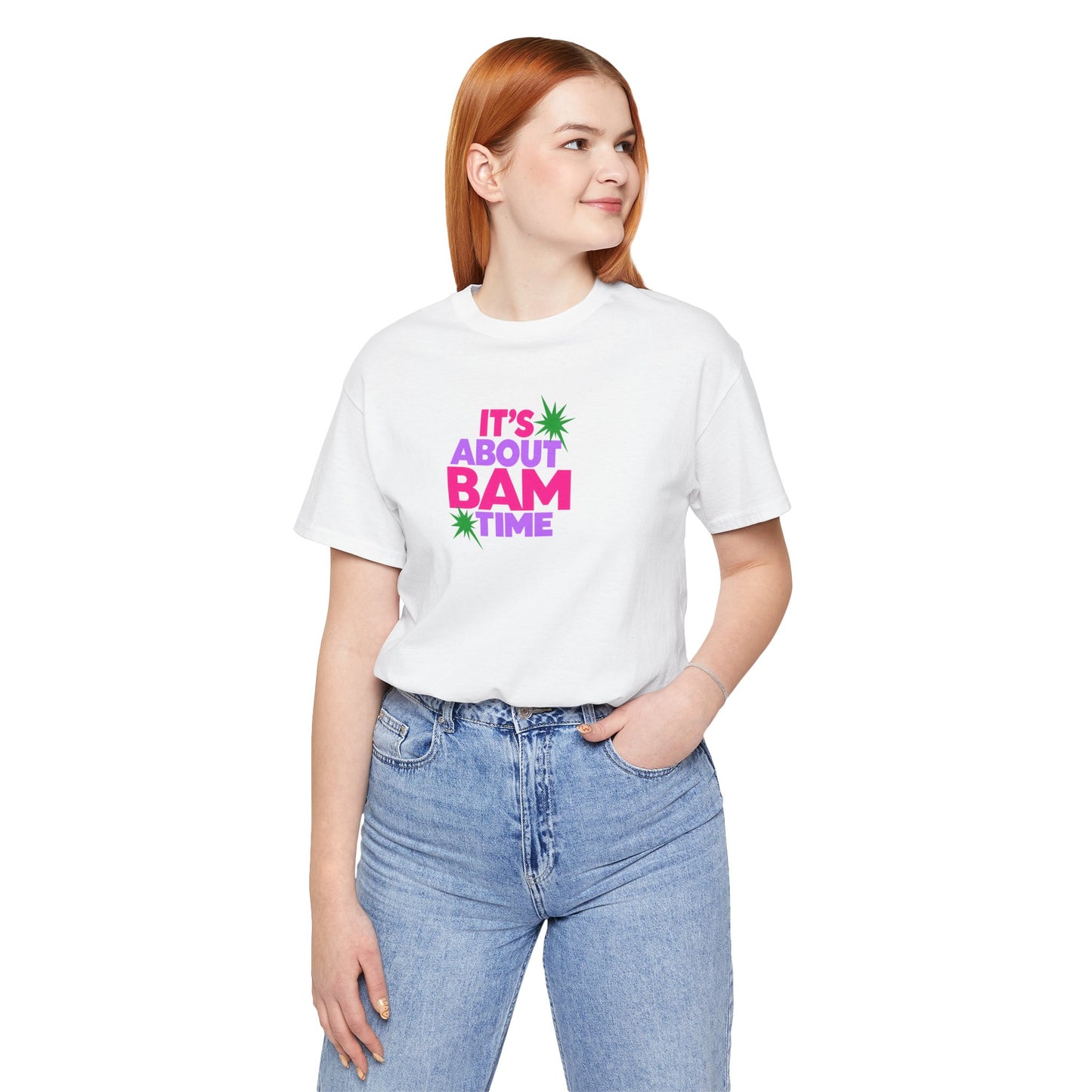 T-Shirt — "It's About Bam Time" Tropical Graphic Tee
