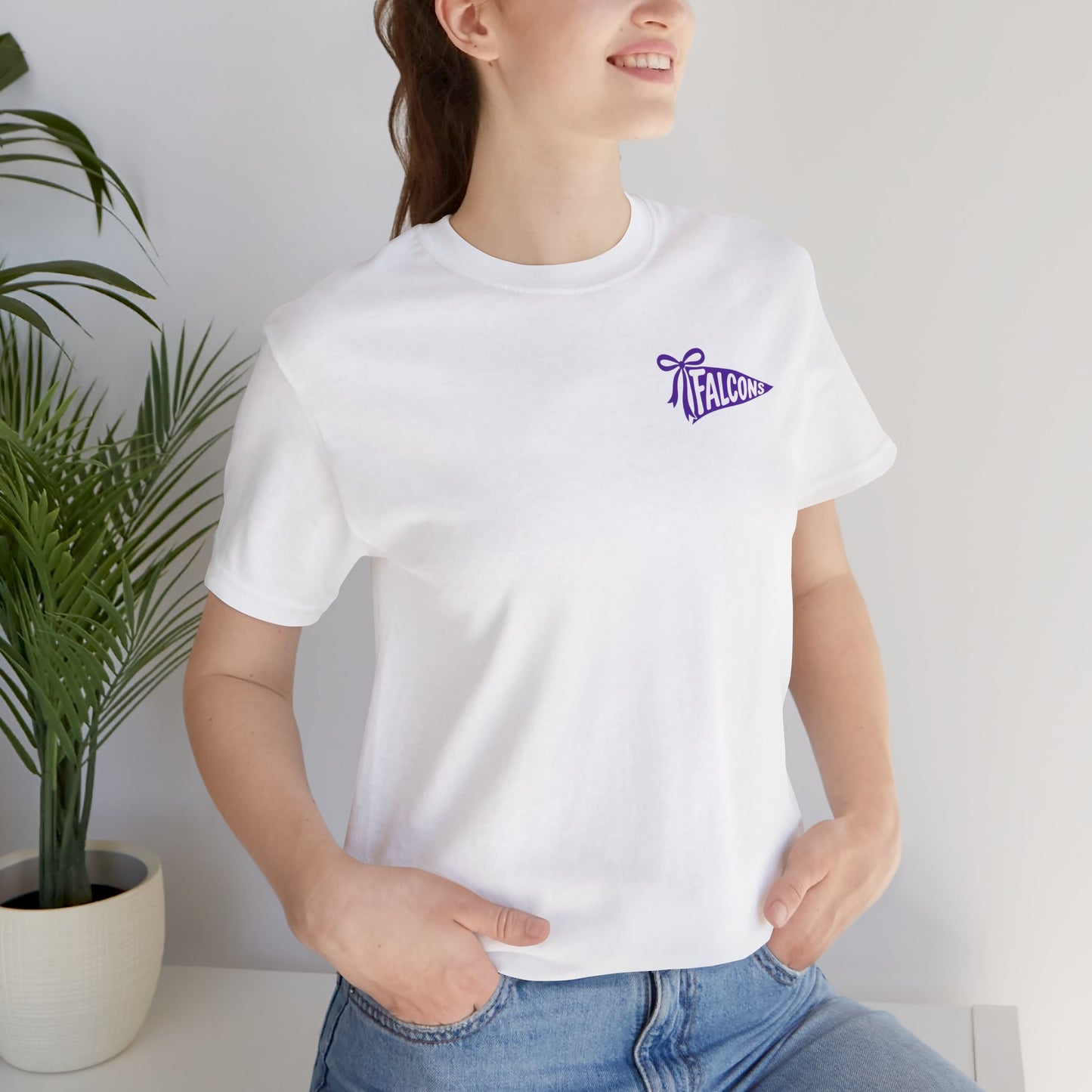 Timber Creek Falcons tee | School mascot pennant and falcon logo