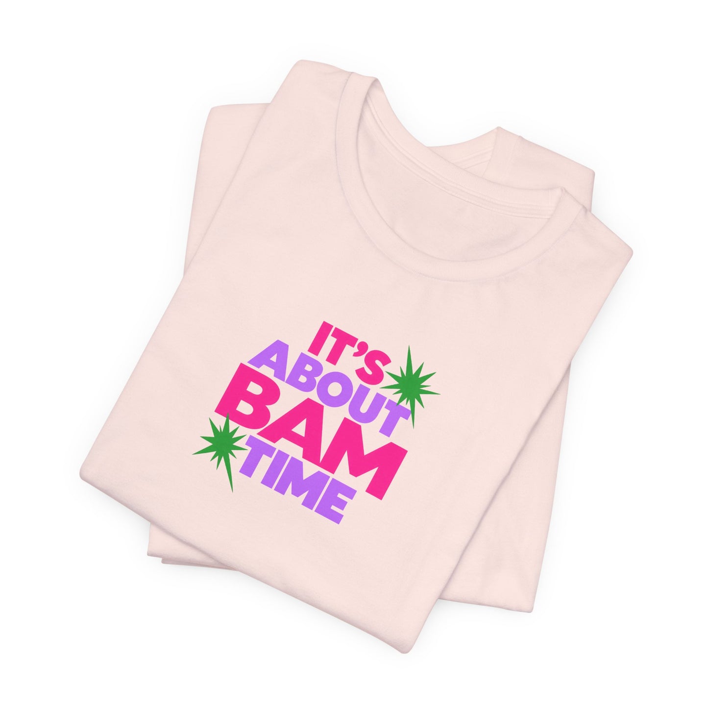 T-Shirt — "It's About Bam Time" Tropical Graphic Tee