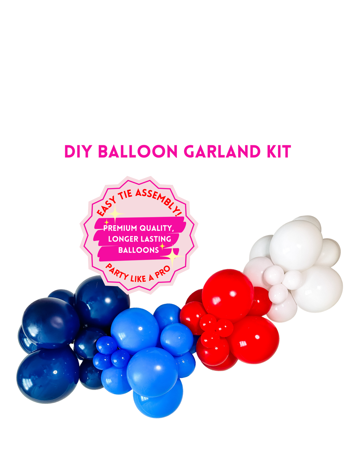 7ft "Miss Americana" DIY Balloon Garland Kit